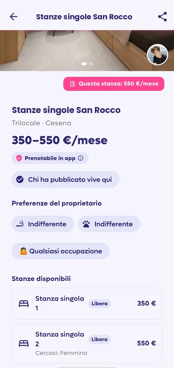 Ogni stanza il suo prezzo